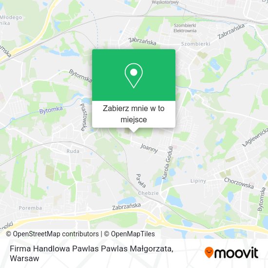 Mapa Firma Handlowa Pawlas Pawlas Małgorzata