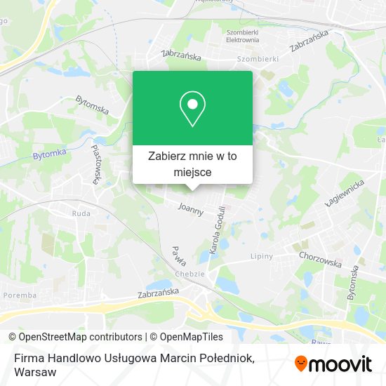 Mapa Firma Handlowo Usługowa Marcin Połedniok