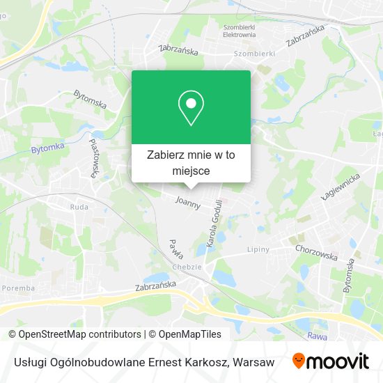 Mapa Usługi Ogólnobudowlane Ernest Karkosz