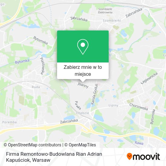 Mapa Firma Remontowo-Budowlana Rian Adrian Kapuściok