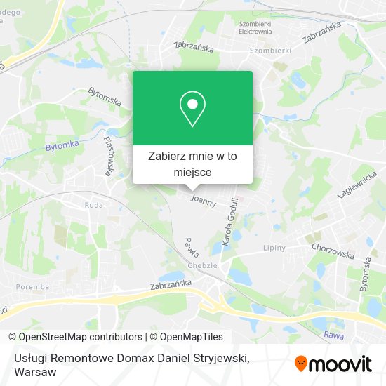 Mapa Usługi Remontowe Domax Daniel Stryjewski