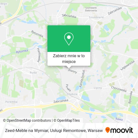 Mapa Zeed-Meble na Wymiar, Usługi Remontowe