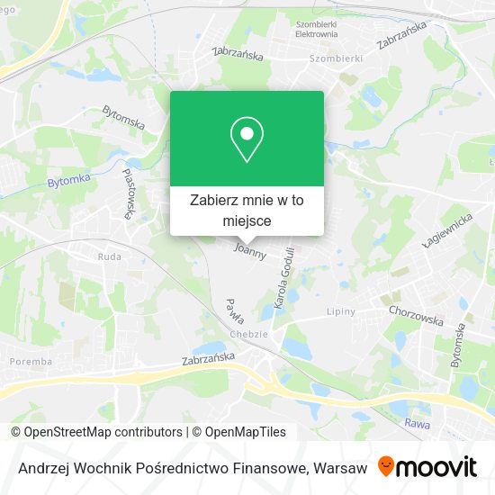 Mapa Andrzej Wochnik Pośrednictwo Finansowe