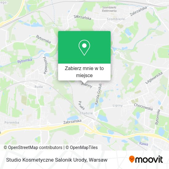 Mapa Studio Kosmetyczne Salonik Urody