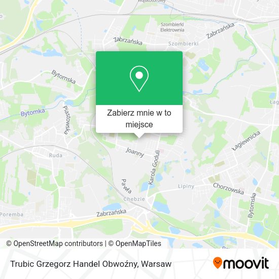 Mapa Trubic Grzegorz Handel Obwoźny