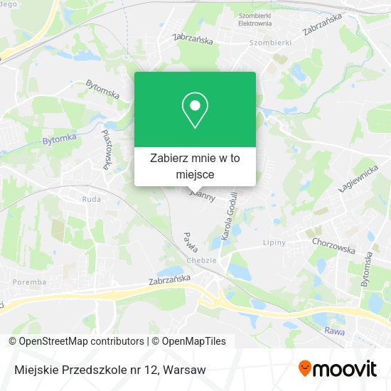 Mapa Miejskie Przedszkole nr 12