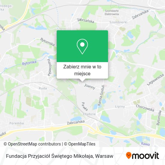 Mapa Fundacja Przyjaciół Świętego Mikołaja