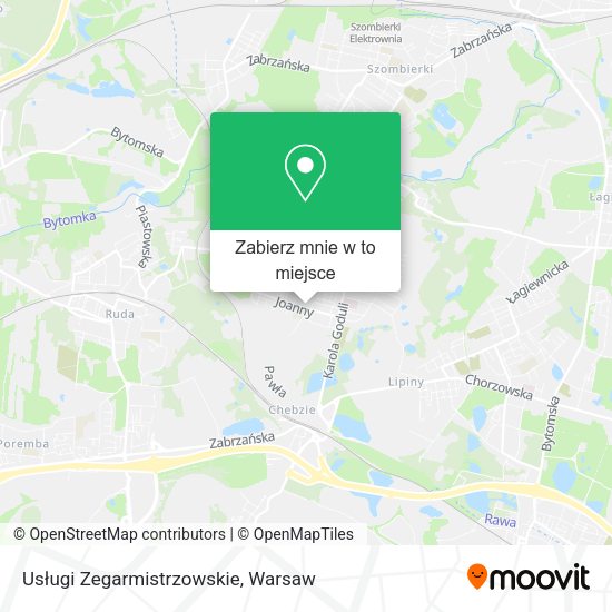 Mapa Usługi Zegarmistrzowskie