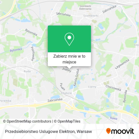 Mapa Przedsiebiorstwo Uslugowe Elektron