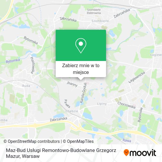 Mapa Maz-Bud Usługi Remontowo-Budowlane Grzegorz Mazur