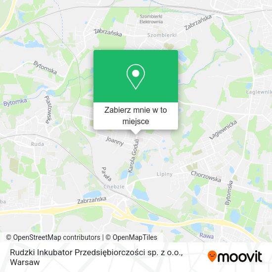 Mapa Rudzki Inkubator Przedsiębiorczości sp. z o.o.