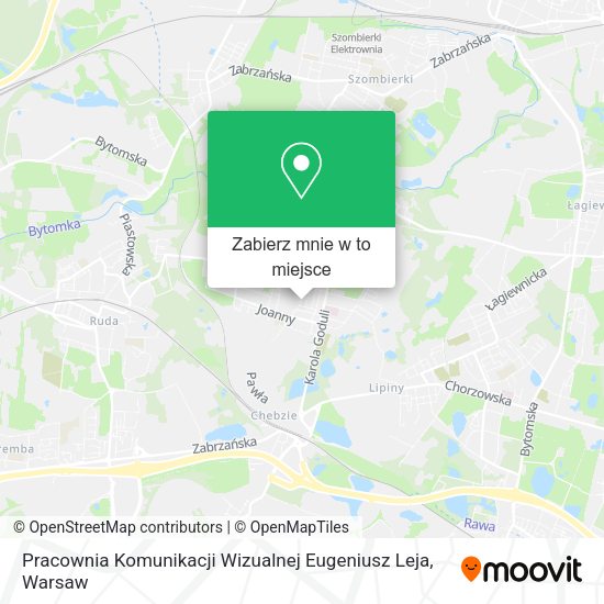 Mapa Pracownia Komunikacji Wizualnej Eugeniusz Leja