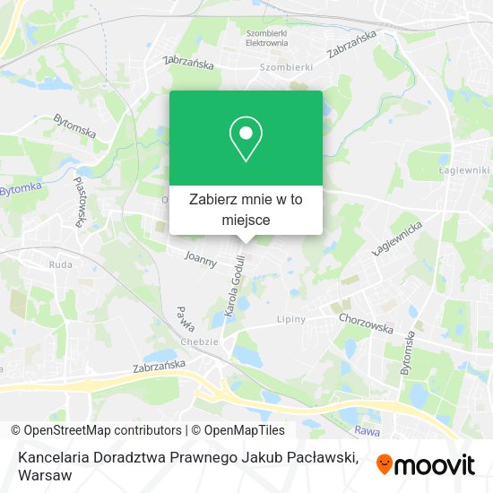 Mapa Kancelaria Doradztwa Prawnego Jakub Pacławski