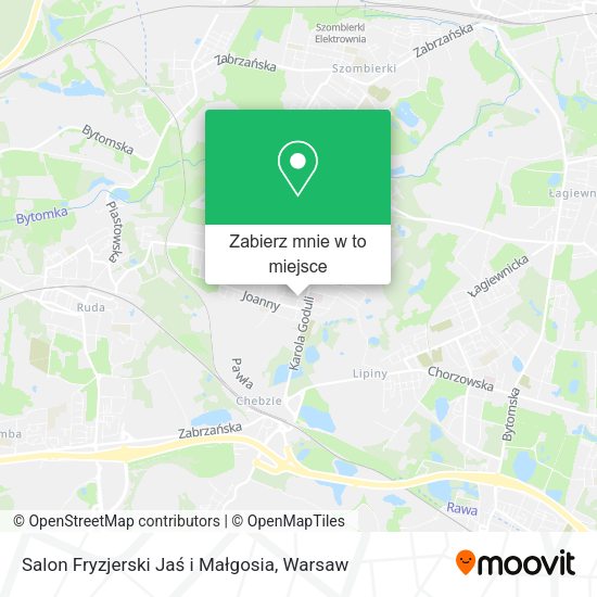 Mapa Salon Fryzjerski Jaś i Małgosia