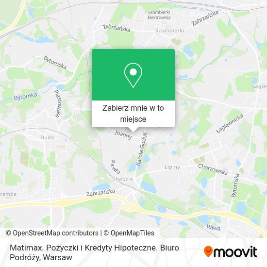 Mapa Matimax. Pożyczki i Kredyty Hipoteczne. Biuro Podróży