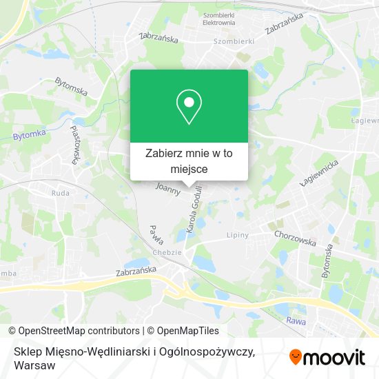 Mapa Sklep Mięsno-Wędliniarski i Ogólnospożywczy