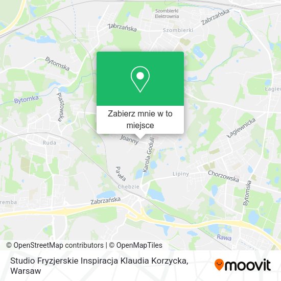 Mapa Studio Fryzjerskie Inspiracja Klaudia Korzycka