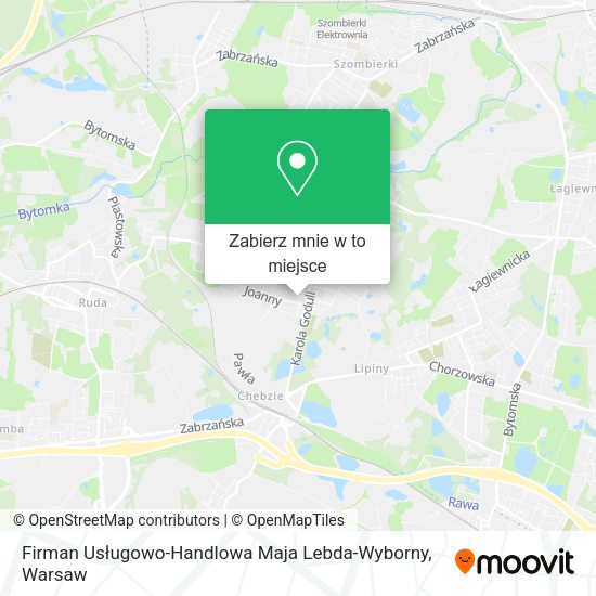 Mapa Firman Usługowo-Handlowa Maja Lebda-Wyborny