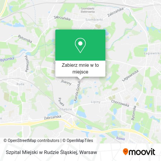 Mapa Szpital Miejski w Rudzie Śląskiej