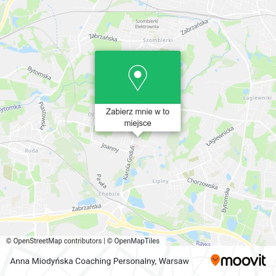 Mapa Anna Miodyńska Coaching Personalny