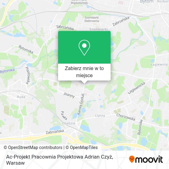 Mapa Ac-Projekt Pracownia Projektowa Adrian Czyż