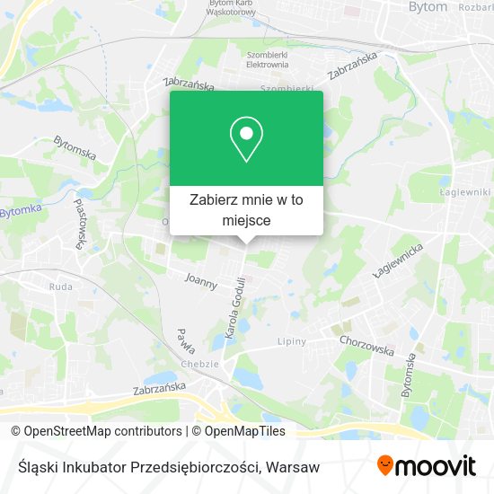 Mapa Śląski Inkubator Przedsiębiorczości