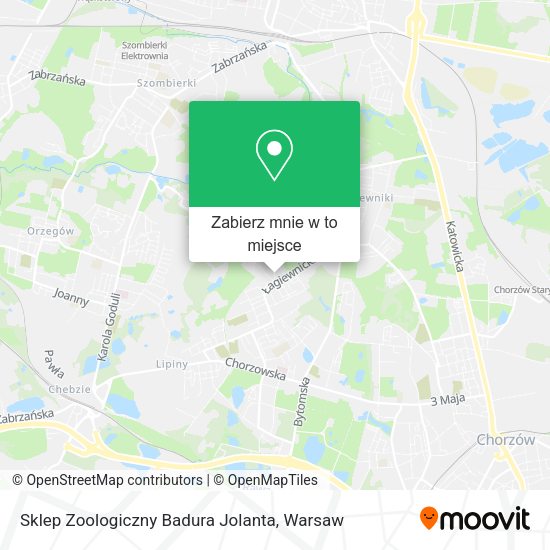 Mapa Sklep Zoologiczny Badura Jolanta