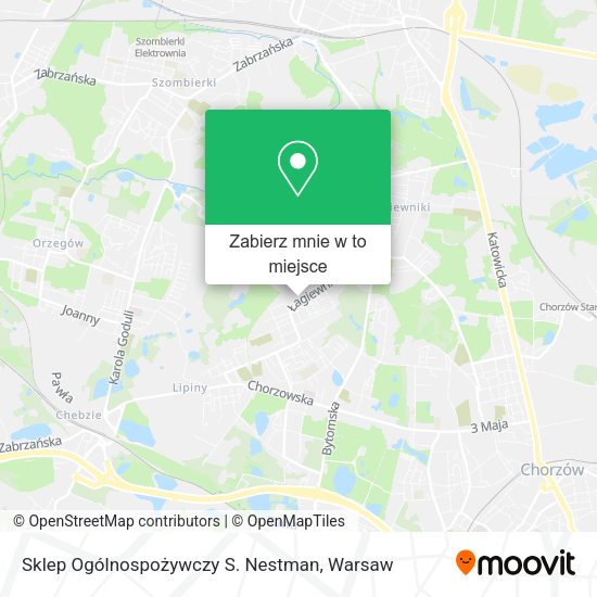 Mapa Sklep Ogólnospożywczy S. Nestman