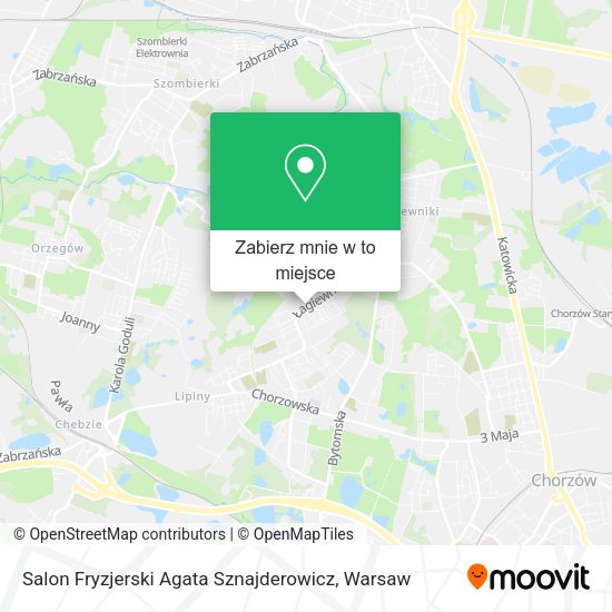 Mapa Salon Fryzjerski Agata Sznajderowicz