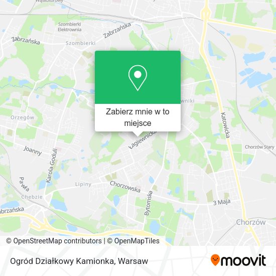 Mapa Ogród Działkowy Kamionka