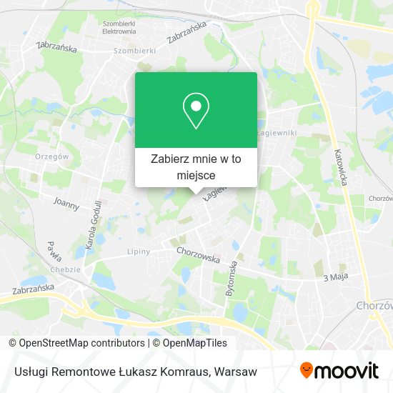 Mapa Usługi Remontowe Łukasz Komraus