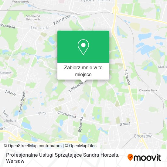 Mapa Profesjonalne Usługi Sprzątające Sandra Horzela