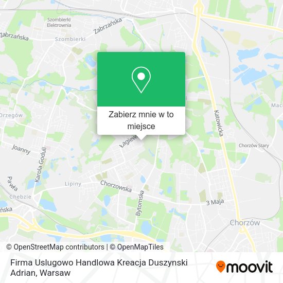 Mapa Firma Uslugowo Handlowa Kreacja Duszynski Adrian