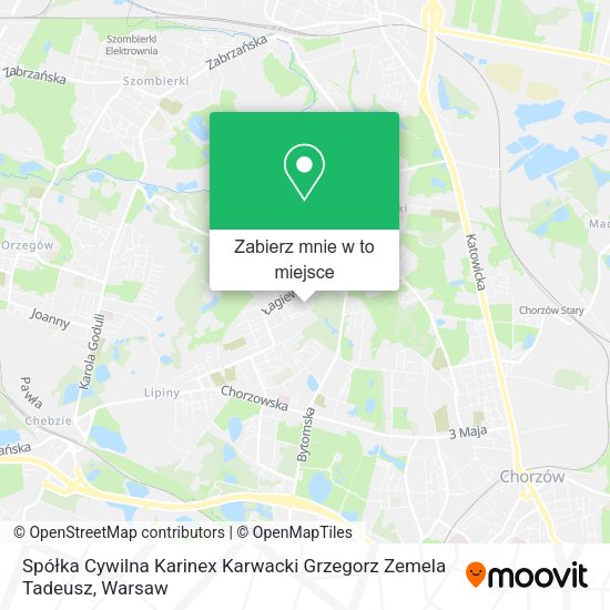 Mapa Spółka Cywilna Karinex Karwacki Grzegorz Zemela Tadeusz