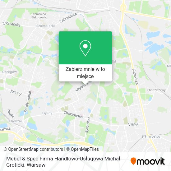 Mapa Mebel & Spec Firma Handlowo-Usługowa Michał Groticki