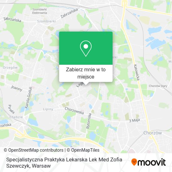 Mapa Specjalistyczna Praktyka Lekarska Lek Med Zofia Szewczyk