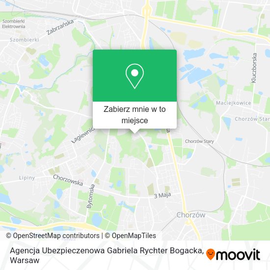 Mapa Agencja Ubezpieczenowa Gabriela Rychter Bogacka