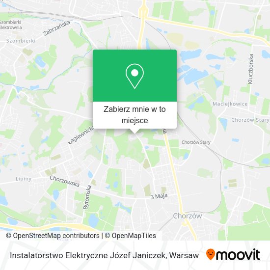 Mapa Instalatorstwo Elektryczne Józef Janiczek