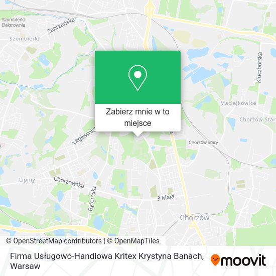 Mapa Firma Usługowo-Handlowa Kritex Krystyna Banach