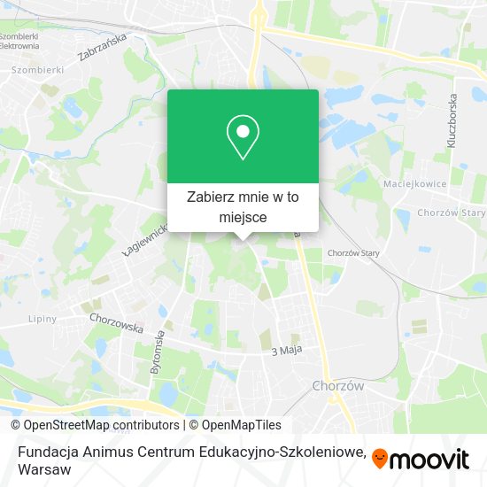 Mapa Fundacja Animus Centrum Edukacyjno-Szkoleniowe