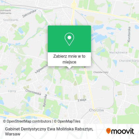 Mapa Gabinet Dentystyczny Ewa Molińska Rabsztyn