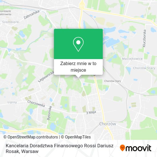 Mapa Kancelaria Doradztwa Finansowego Rossi Dariusz Rosak