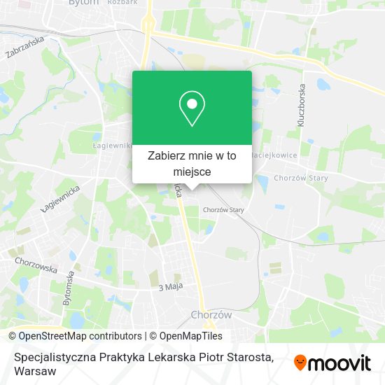 Mapa Specjalistyczna Praktyka Lekarska Piotr Starosta