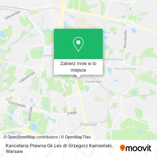 Mapa Kancelaria Prawna Gk Lex dr Grzegorz Kamieński