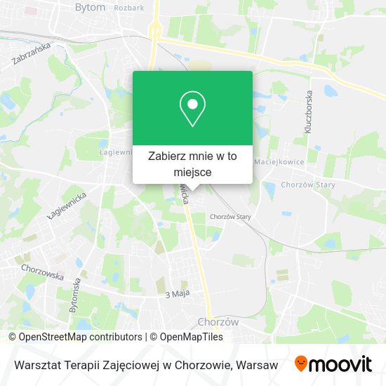 Mapa Warsztat Terapii Zajęciowej w Chorzowie