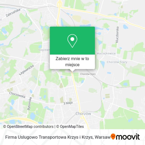 Mapa Firma Uslugowo Transportowa Krzys i Krzys