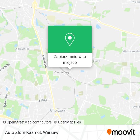 Mapa Auto Złom Kazmet