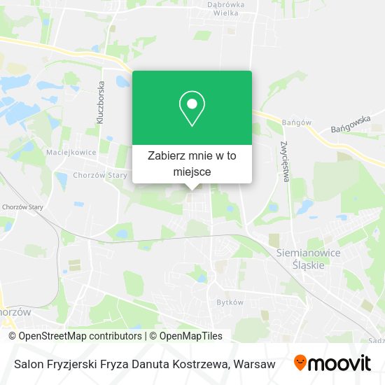 Mapa Salon Fryzjerski Fryza Danuta Kostrzewa