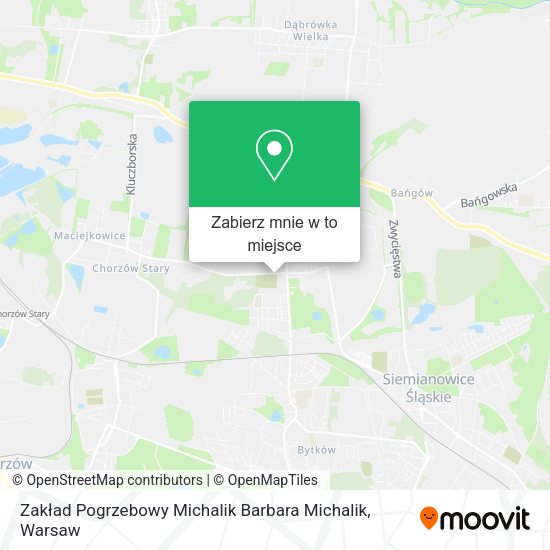 Mapa Zakład Pogrzebowy Michalik Barbara Michalik