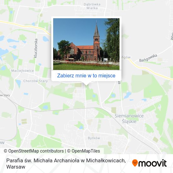 Mapa Parafia św. Michała Archanioła w Michałkowicach